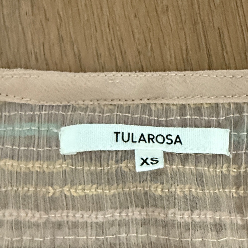 Tularosa Multicolor Striped Mini Dress with Ruffles - Picture 2 of 5